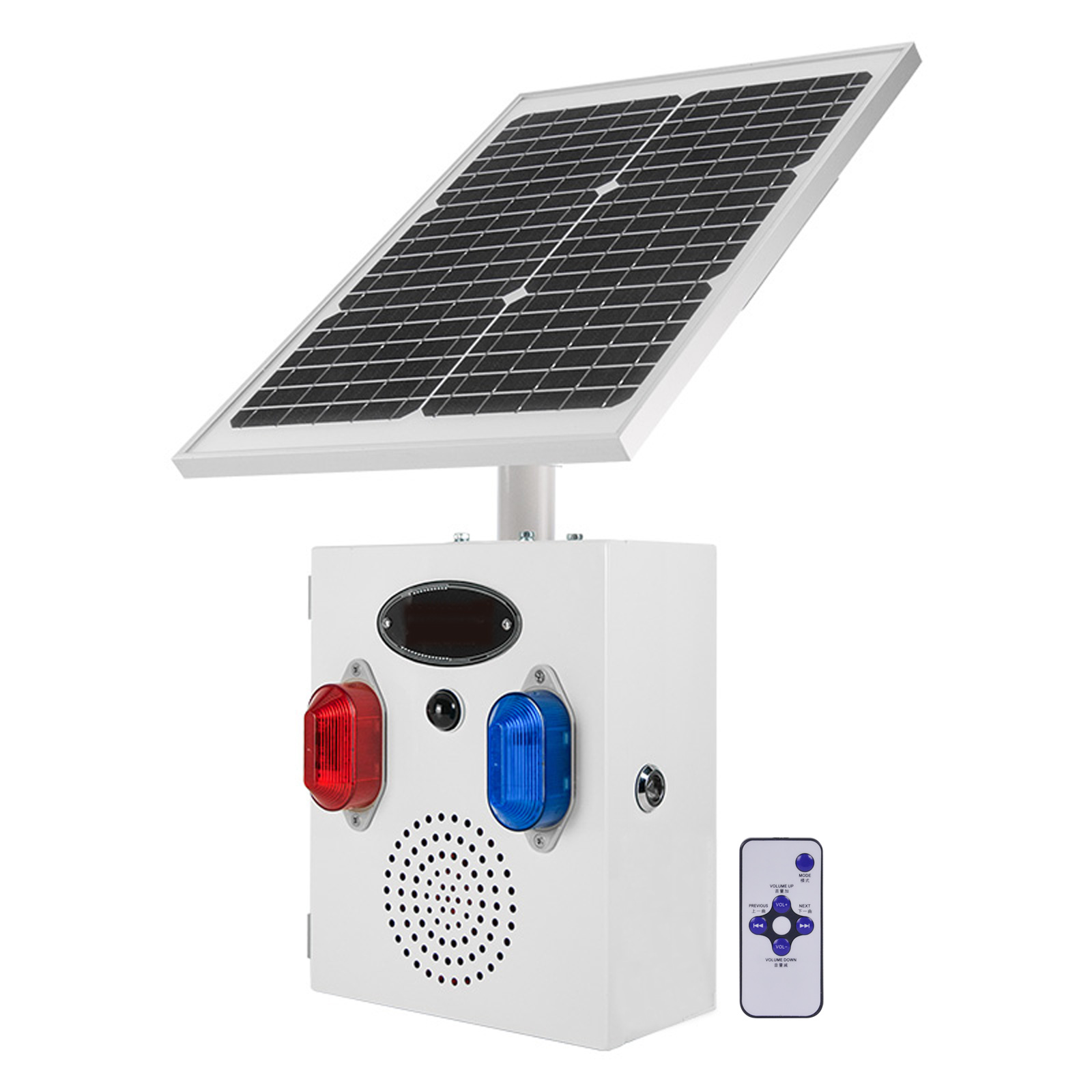 Alarm Siren Outdoor - YASONG Zewnętrzny czujnik ruchu słonecznego Syrena