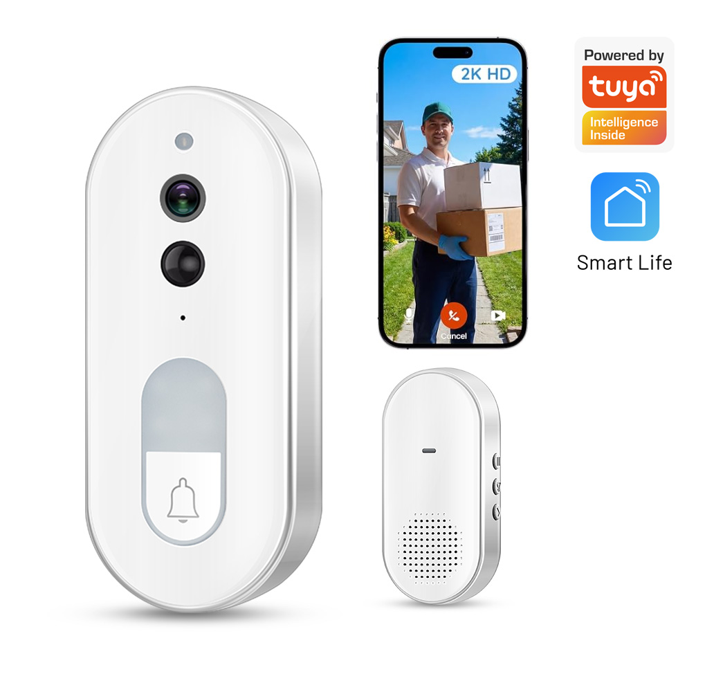Home Security Lidar - Inteligentny wideodomofon Tuya, bezprzewodowy, kamera zewnętrzna