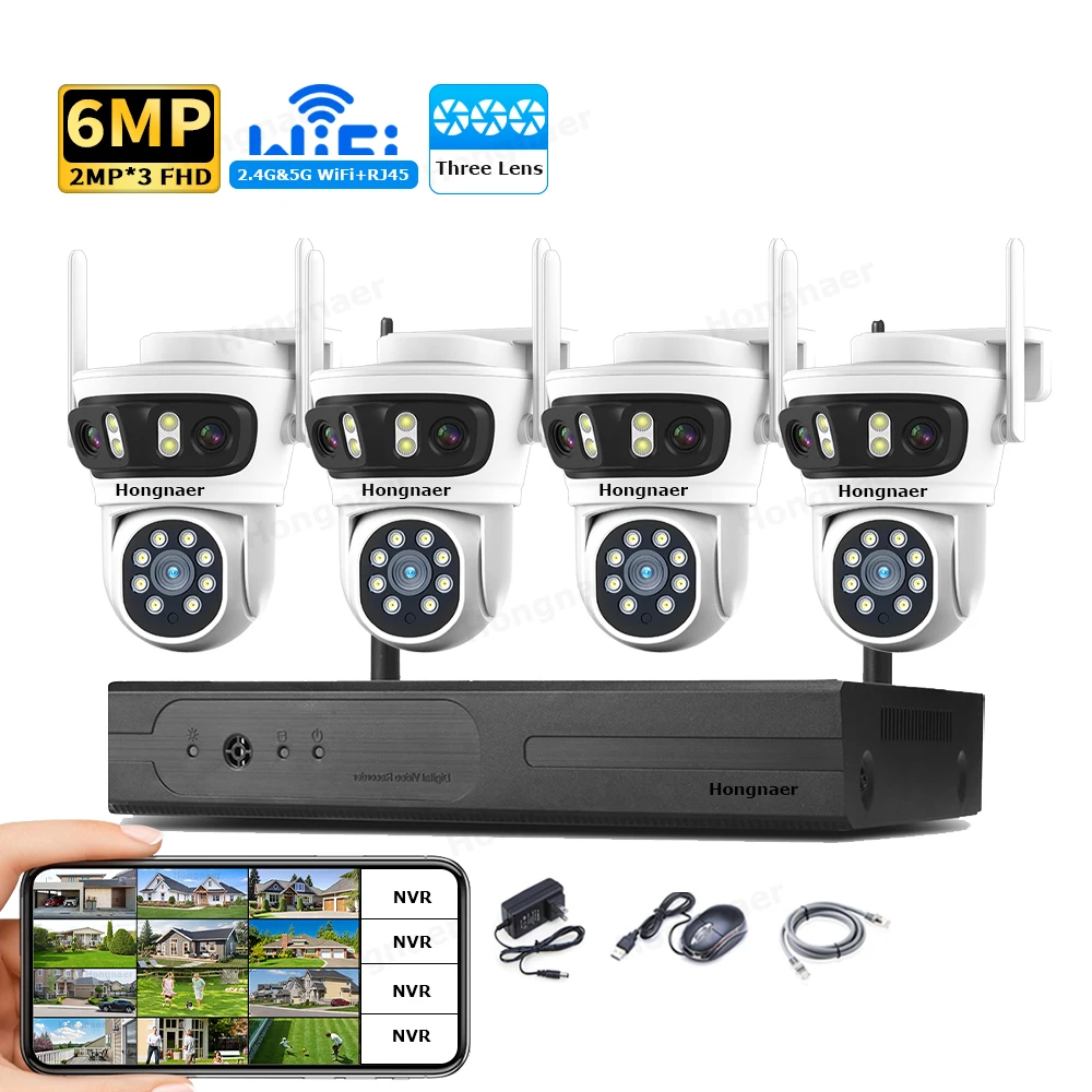 Home Security Cameras Wireless - Zestaw kamer bezpieczeństwa do monitoringu domu