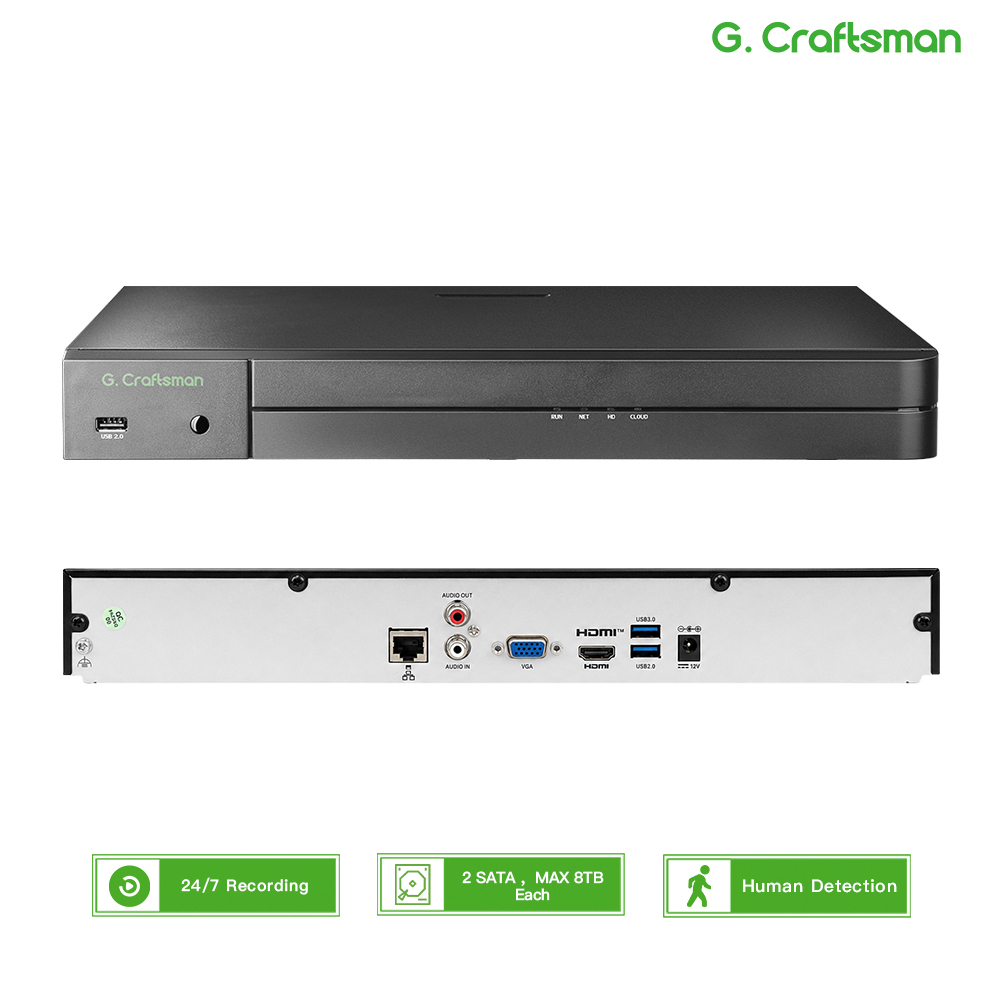Home Security With Cameras - Rejestrator bezpieczeństwa UNI 32CH NVR 12MP,