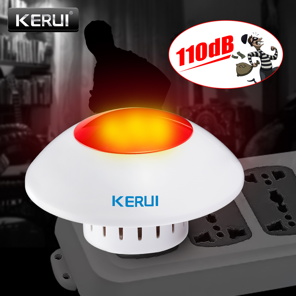 Home Security Siren - KERUI J009 Głośna syrena wewnętrzna Bezprzewodowa