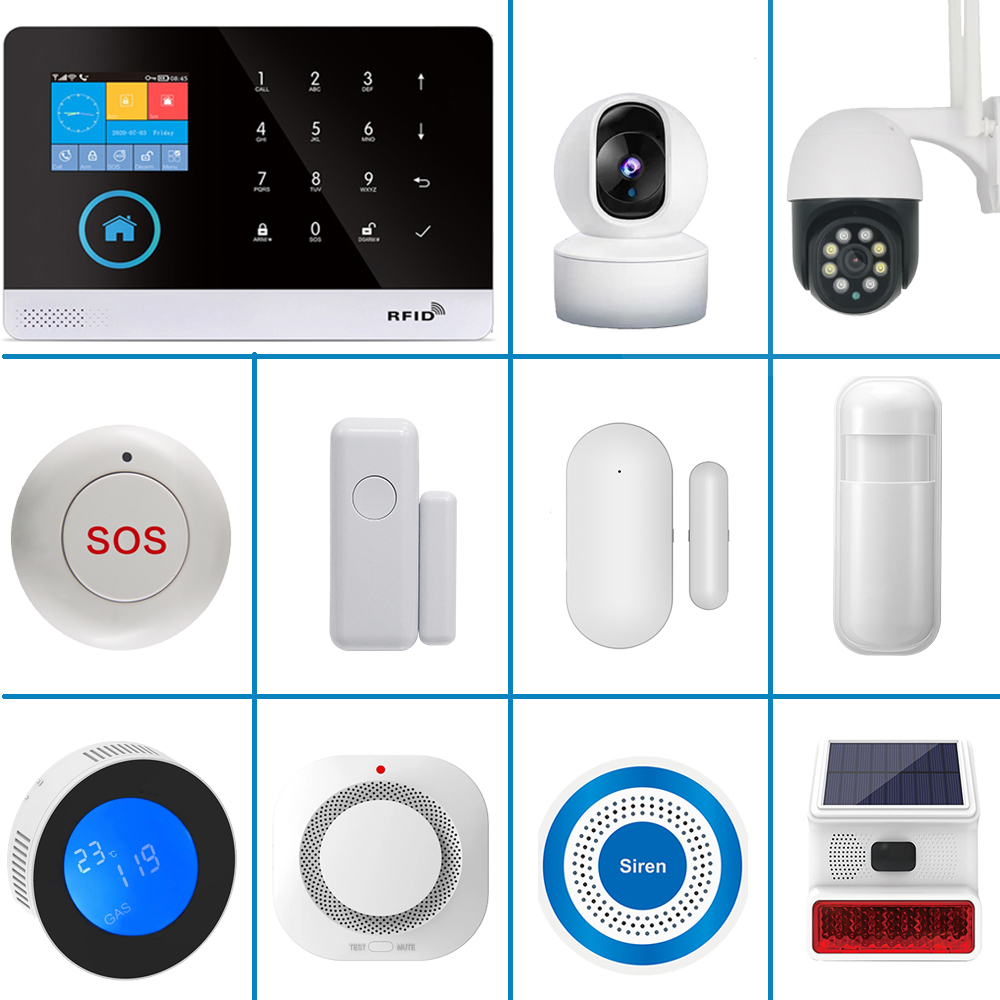 Home Security Siren - Inteligentne urządzenie alarmowe PGST, detektor antyrobotyczny