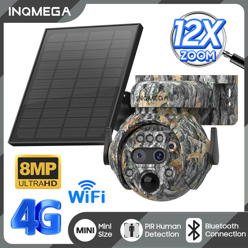 Home Security Cameras Wireless - INQMEGA 8MP Kamera zasilana energią słoneczną