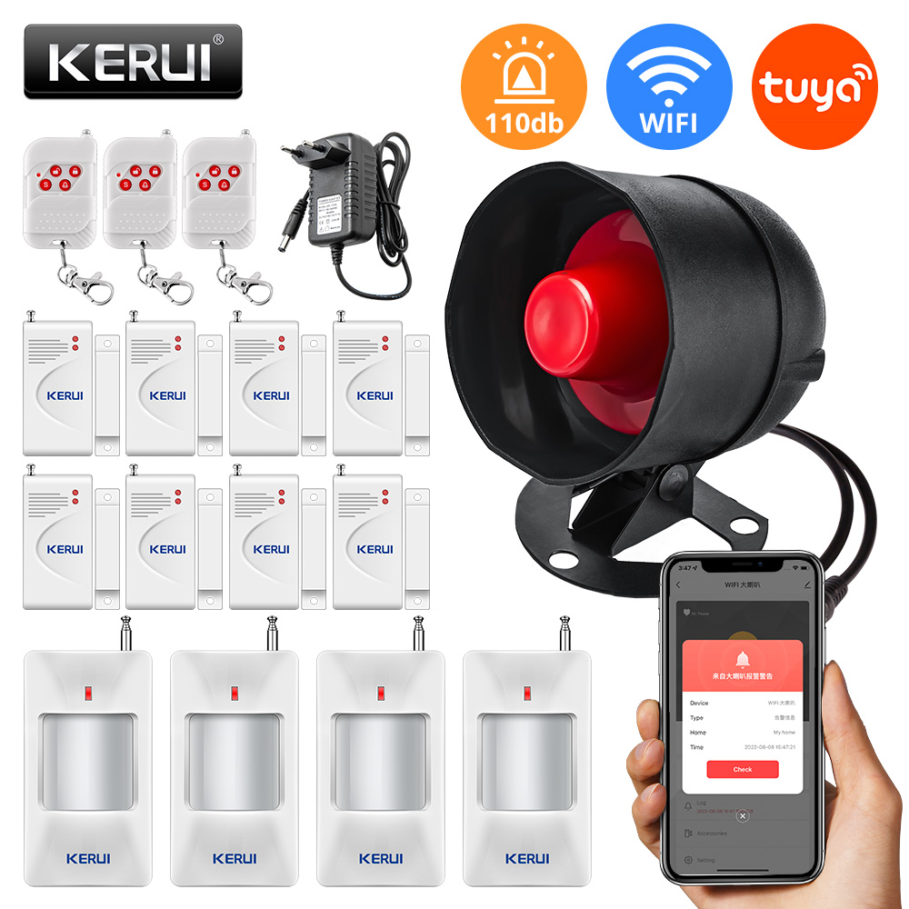 Home Security Siren - KERUI Tuya głośno głośnik wysoki decybel