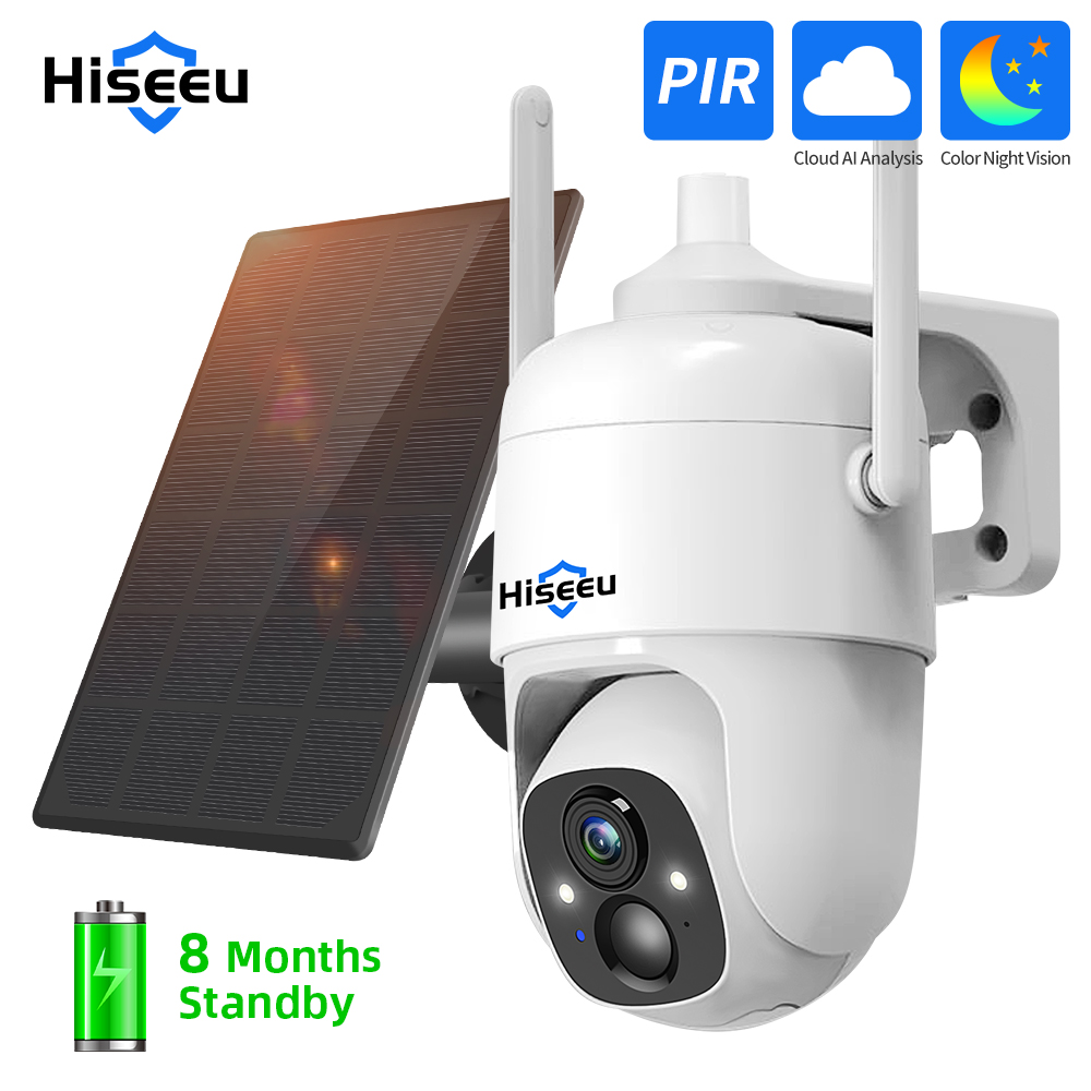 Home Security Cameras Wireless - Hiseeu 3MP Cloud AI WiFi kamera