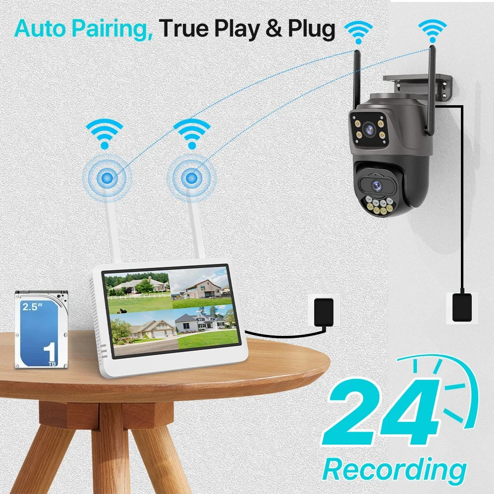 Zestaw 8-kanałowego rejestrato – Home Security Cameras Wireless recenzja i cena