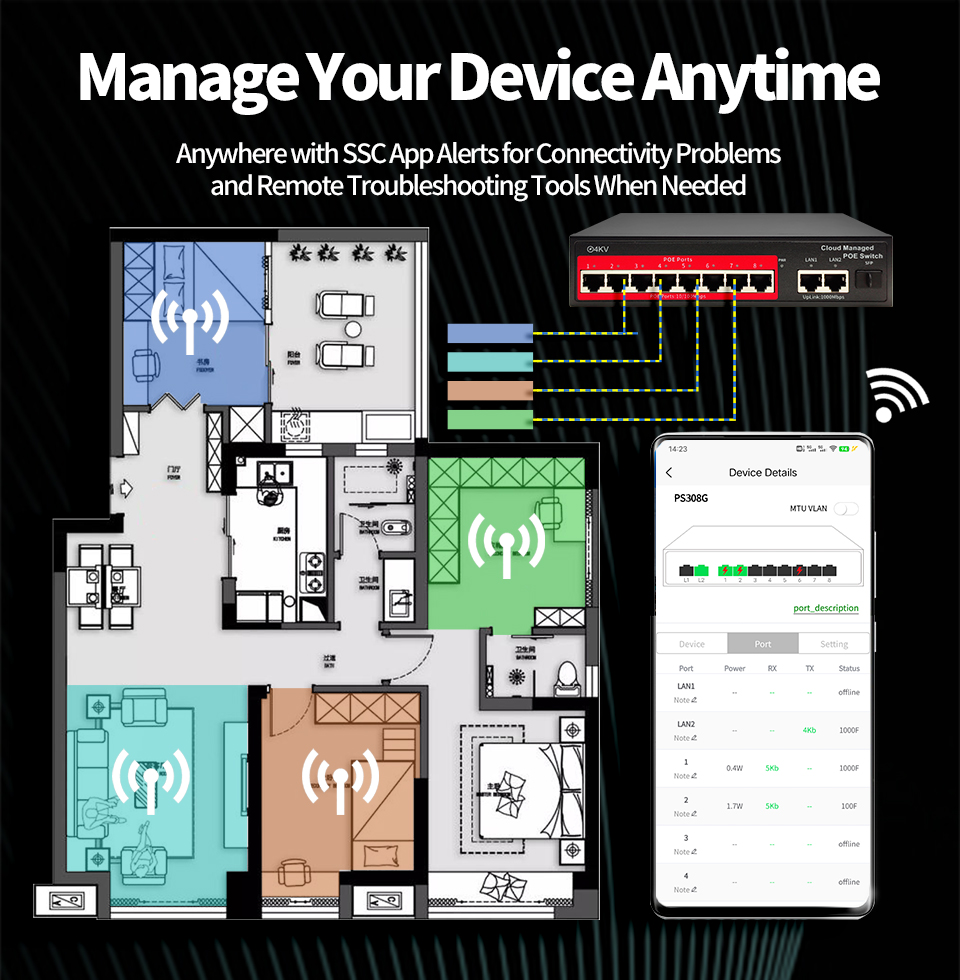 Przełącznik PoE 8-portowy, zar – Home Security With Cameras recenzja i cena