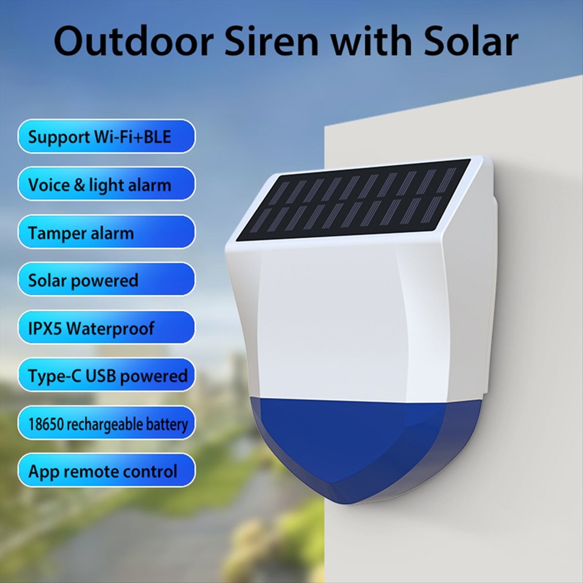 Tuya Smart WiFi Syrena Alarmow – Alarm Siren Outdoor recenzja i cena