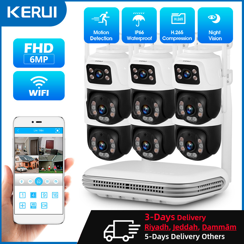 KERUI Wodoodporny 6MP HD Bezpr – Home Security Cameras Wireless recenzja i cena