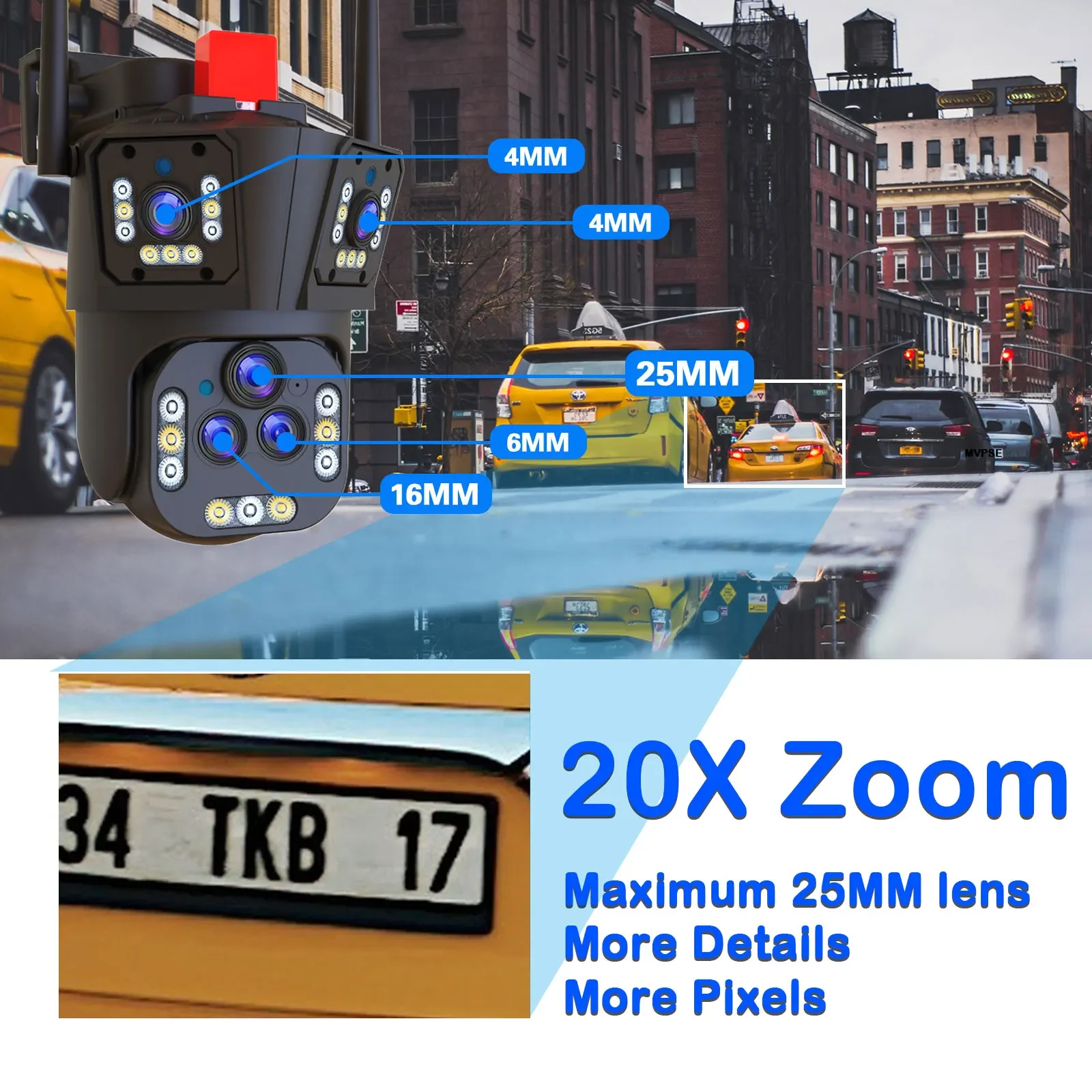 Ultra 20MP 10K WIFI PTZ Contro – Home Security Lidar recenzja i cena