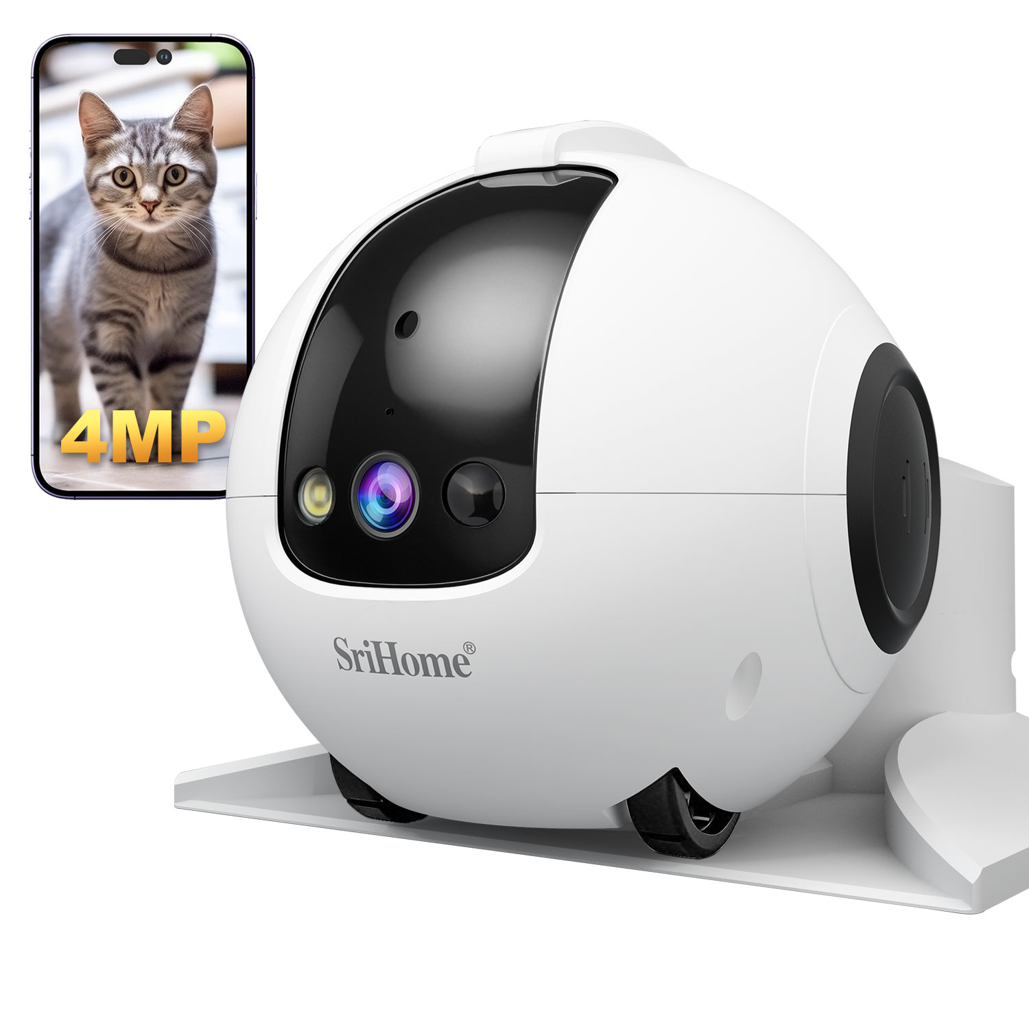 Kamera IP Dome 4MP Srihome APP – Home Security Robot recenzja i cena