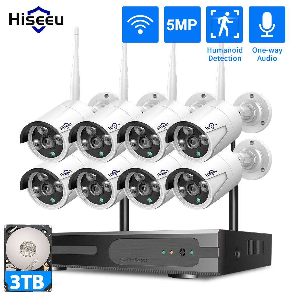 Hiseeu 3/5/8MP WiFi System Mon – Home Security Cameras Wireless recenzja i cena