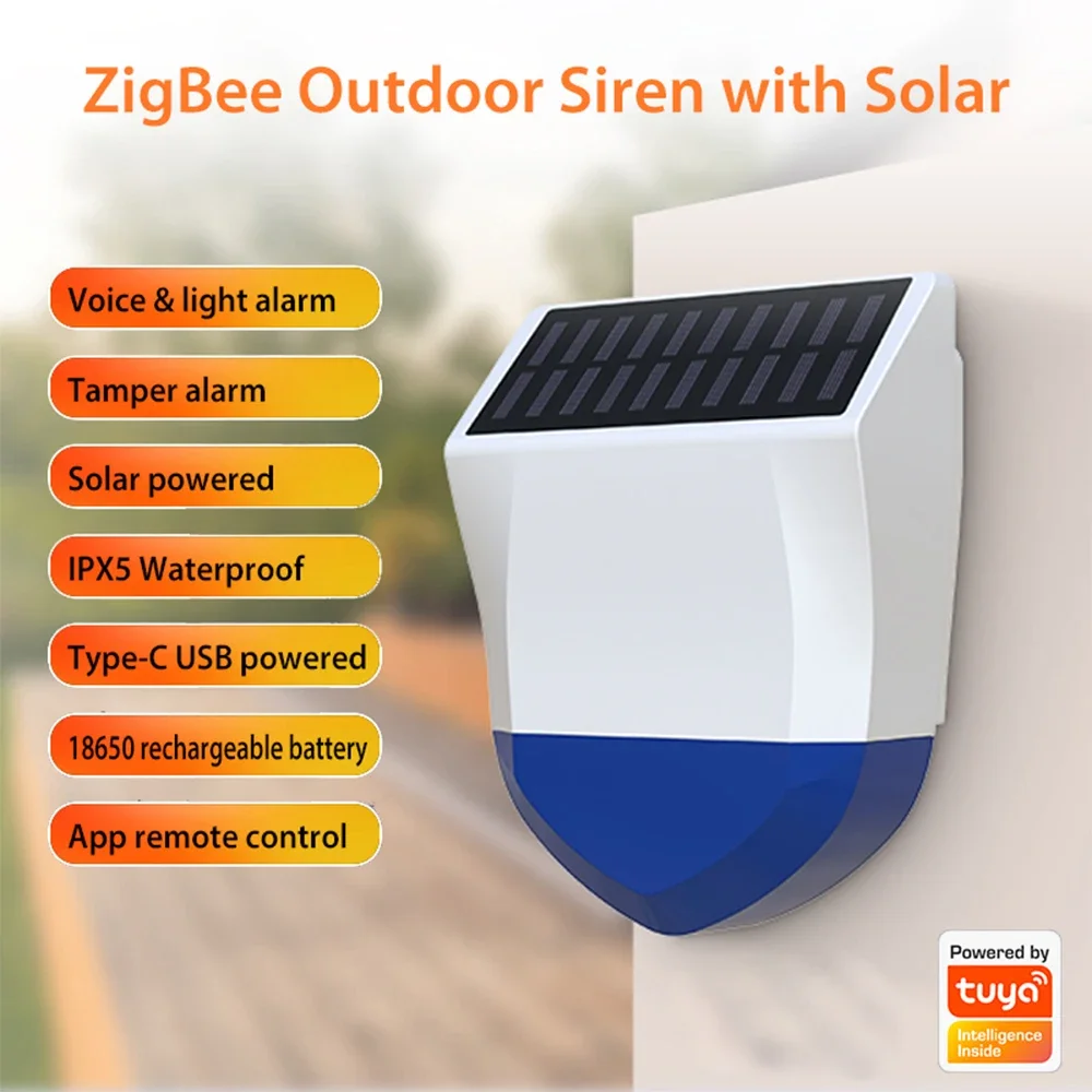 Tuya Smart Zigbee/Wifi syrena  – Alarm Siren Outdoor recenzja i cena